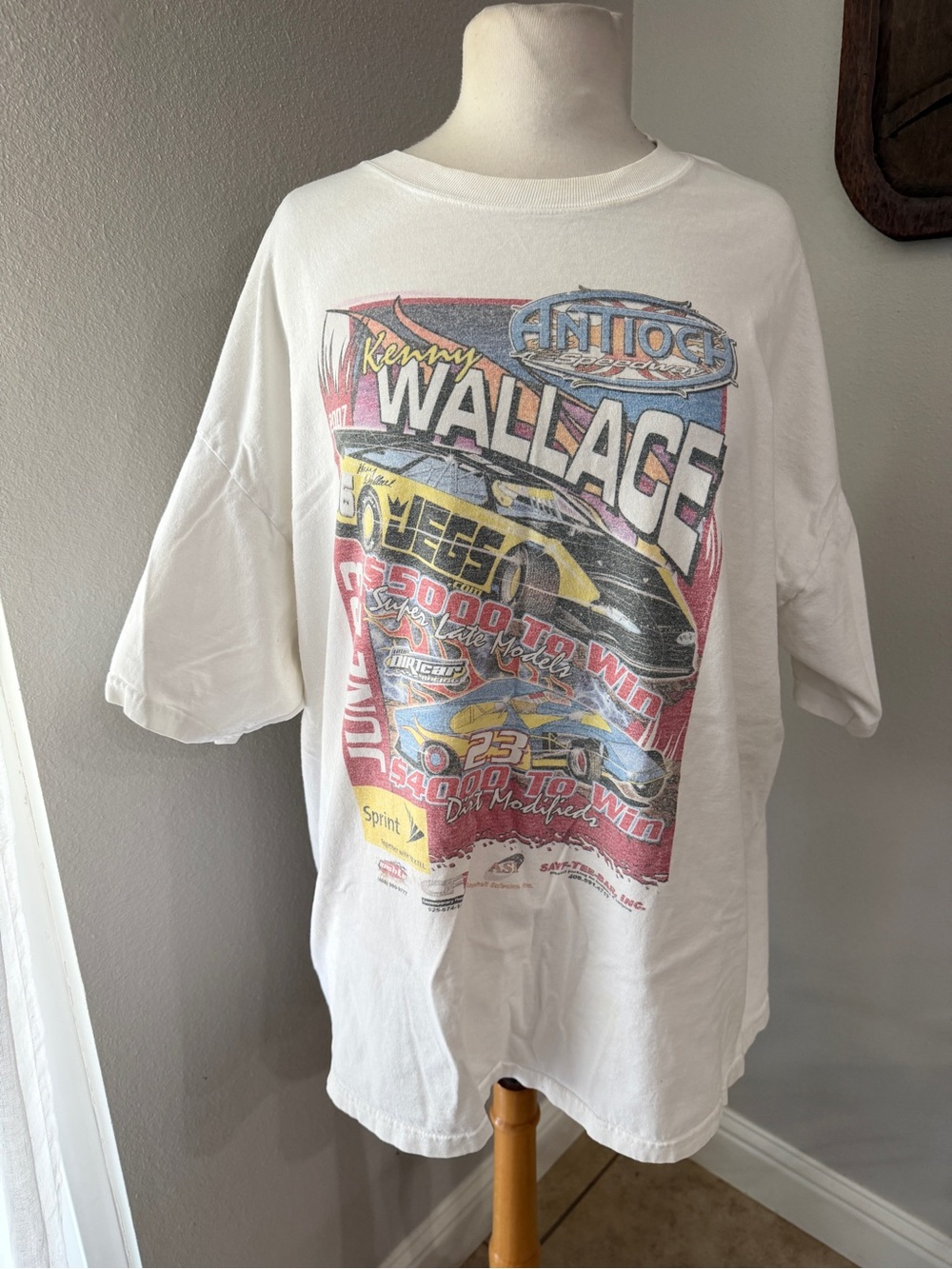 2007 Kenny Wallace Dirt Racing Graphic Shirt Men’s 2XL